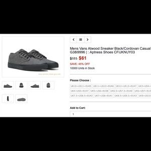 Vans Atwood Sneaker . Men’s Size 10